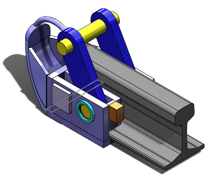 Frontal rail clamp